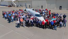 Bombardier lieferte in Wichita den letzten Learjet 75 aus.