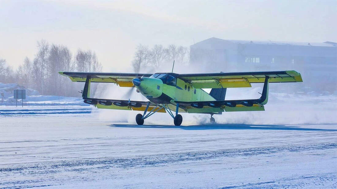 Doppeldecker fliegen