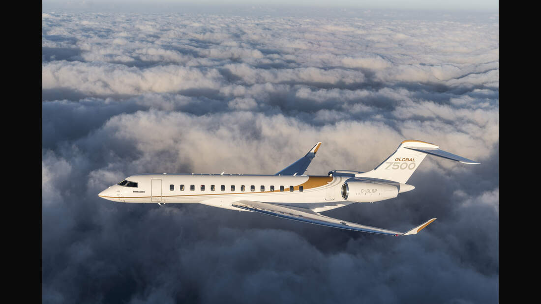 Global 7500 absolviert Rekordflug