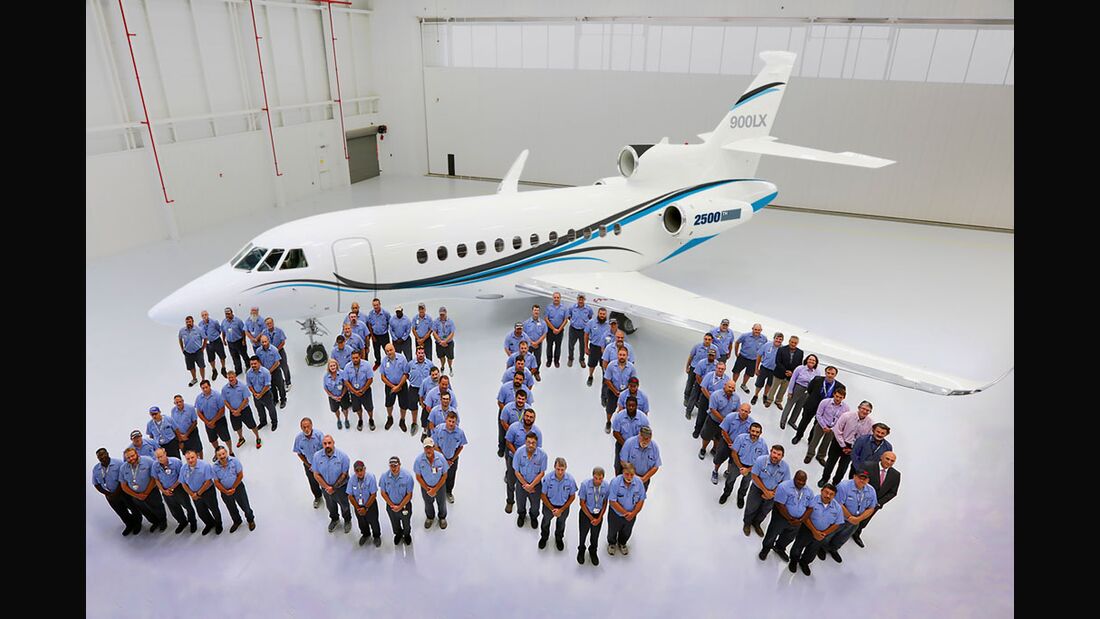 Dassault liefert 2500. Falcon